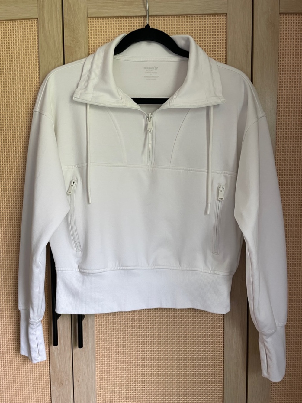 Old Navy White Active Quarter Zip